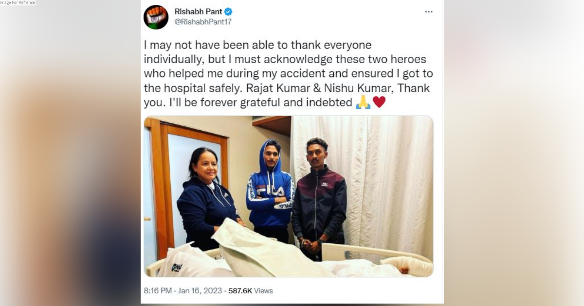 Rishabh Pant thanks 'two heroes' who helped him after car accident